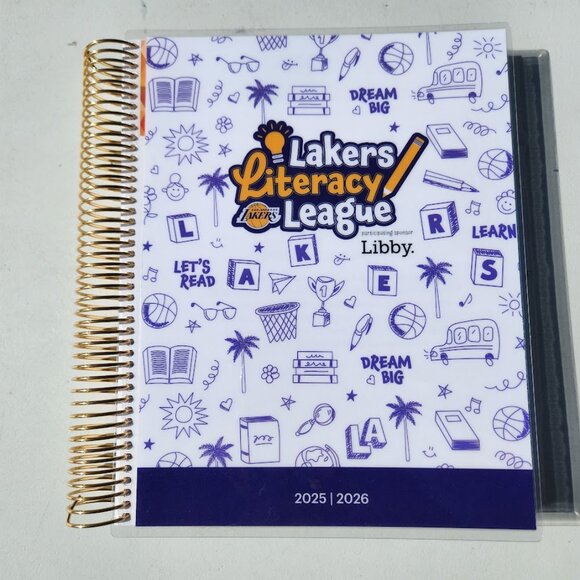 NEW Lakers Academic School Planner Calendar Organizer 2025-2026 Weekly Monthly - Picture 1 of 11